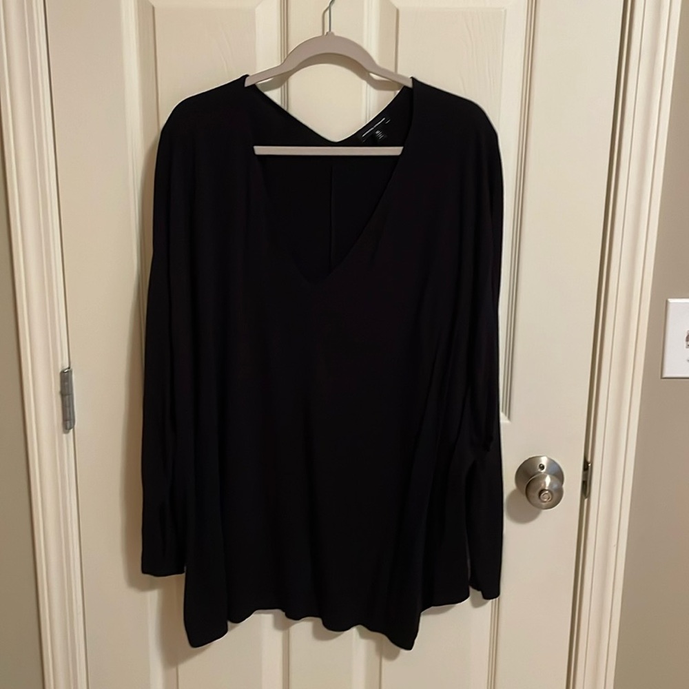 Universal Standard Double V-Neck Long Sleeve Tee - XL